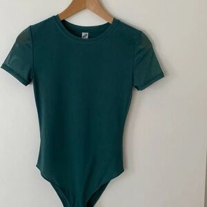 Parade Teal Bodysuit with Short Sleeves